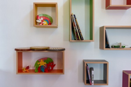 Cubes étagères - showroom 2019